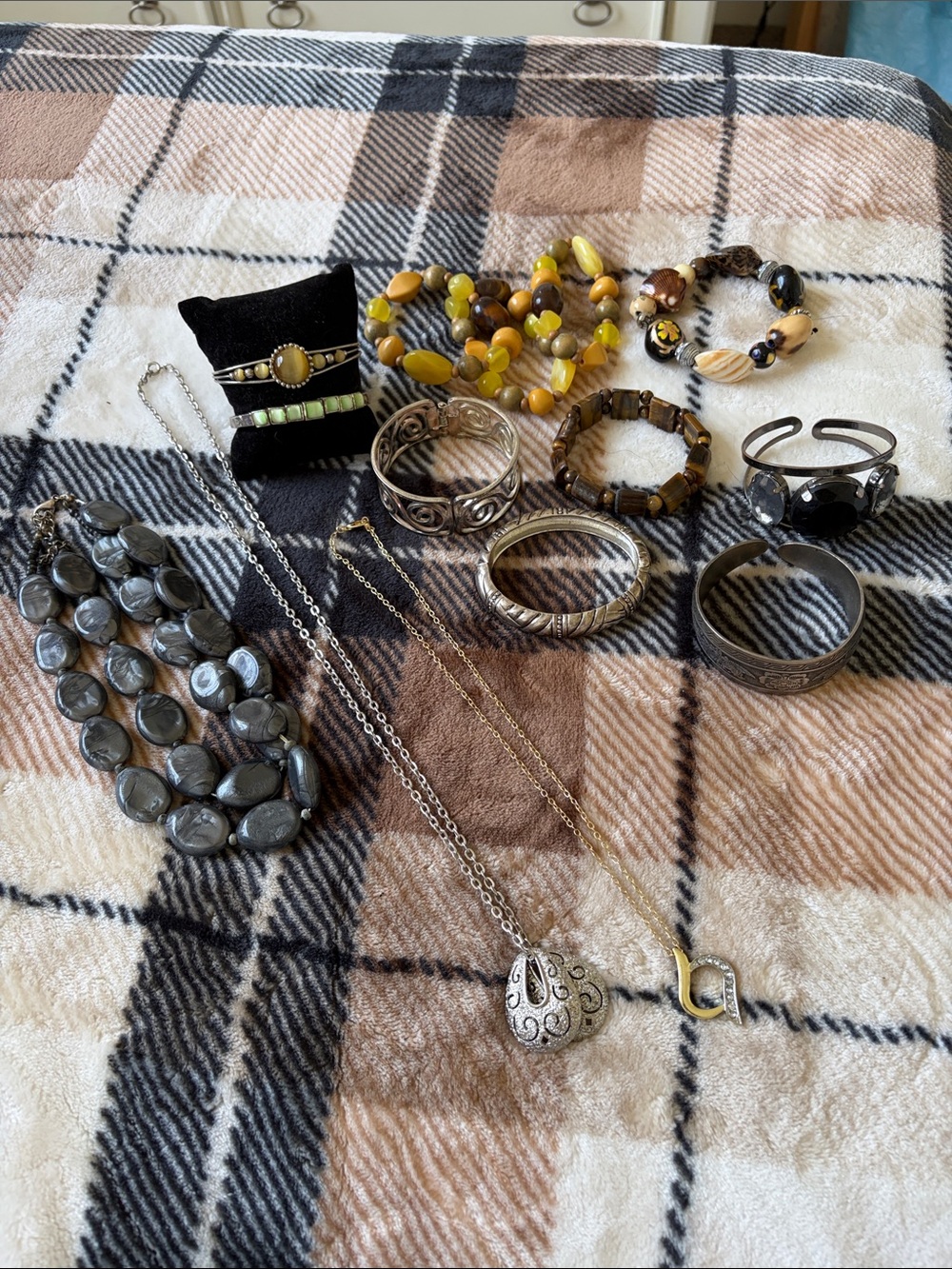 Assorted costume jewelry. Unbranded